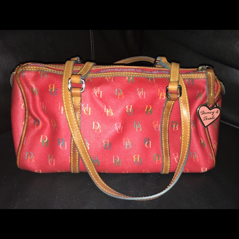 Dooney & Bourke Signature Print Pink Purse